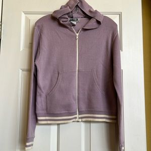 Studio New York zip -up hooded sweater / top